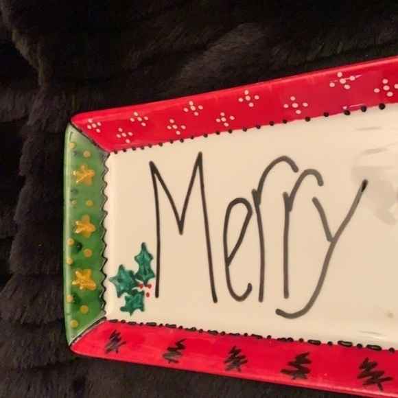 UNION PACIFIC HOLIDAY DISH SIGNED RTL 2007 "Merry Christmas" Rectangular - Picture 4 of 6